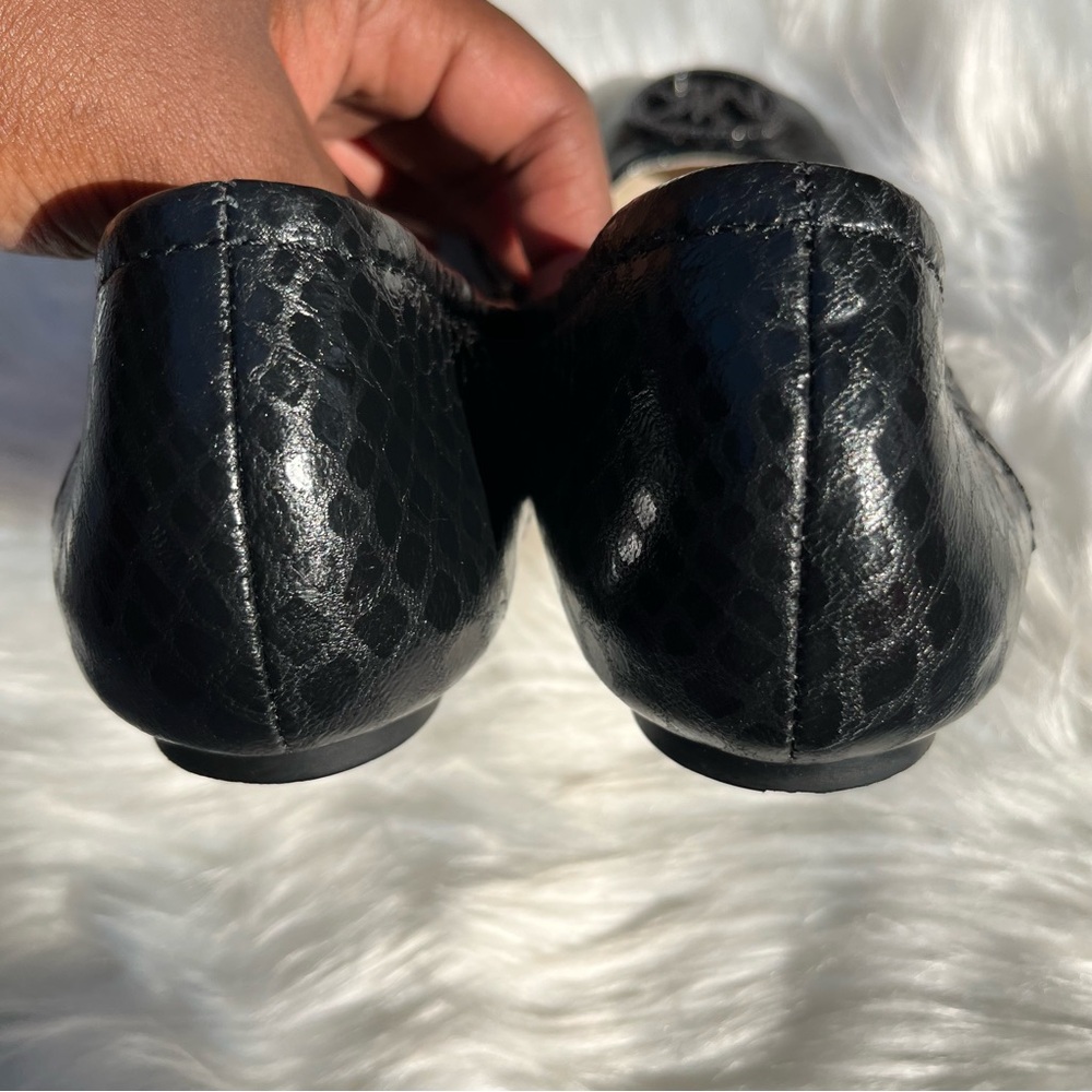 MICHAEL Michael Kors Fulton Black Quilted Leather Ballet Flats - Picture 11 of 11
